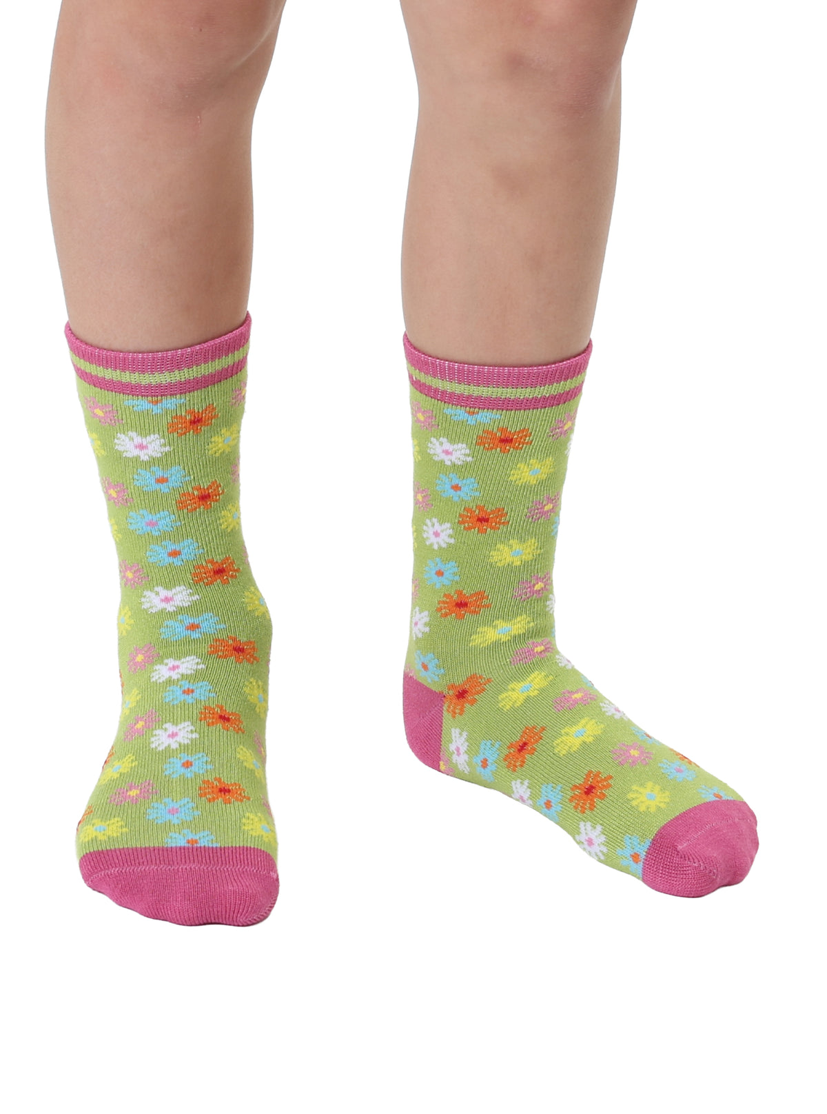 Flower Kids Bamboo Crew Socks | Living Royal