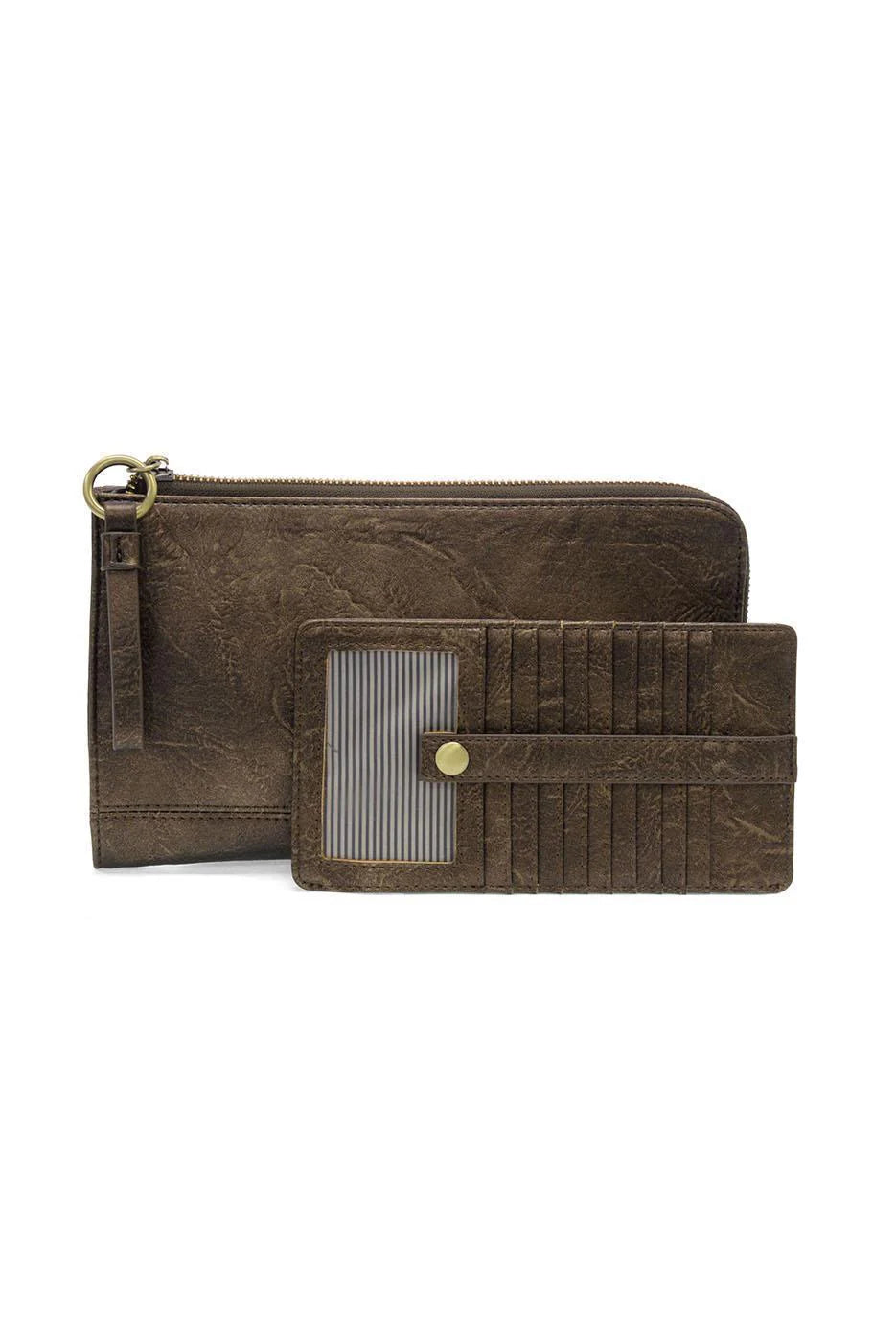 Wristlet Wallet & Card Holder Set – Dark Bronze & Backwoods Green