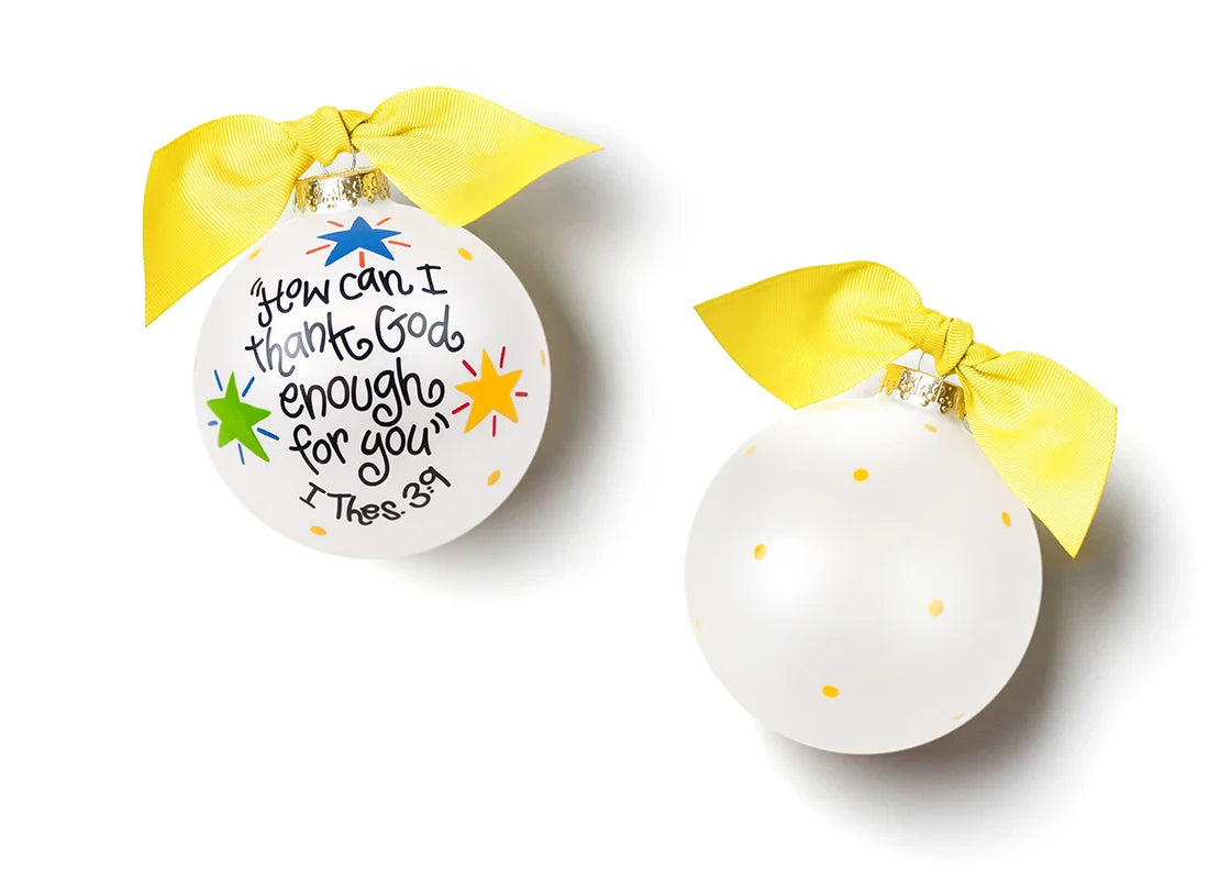 I Thank God For You | Glass Ornament