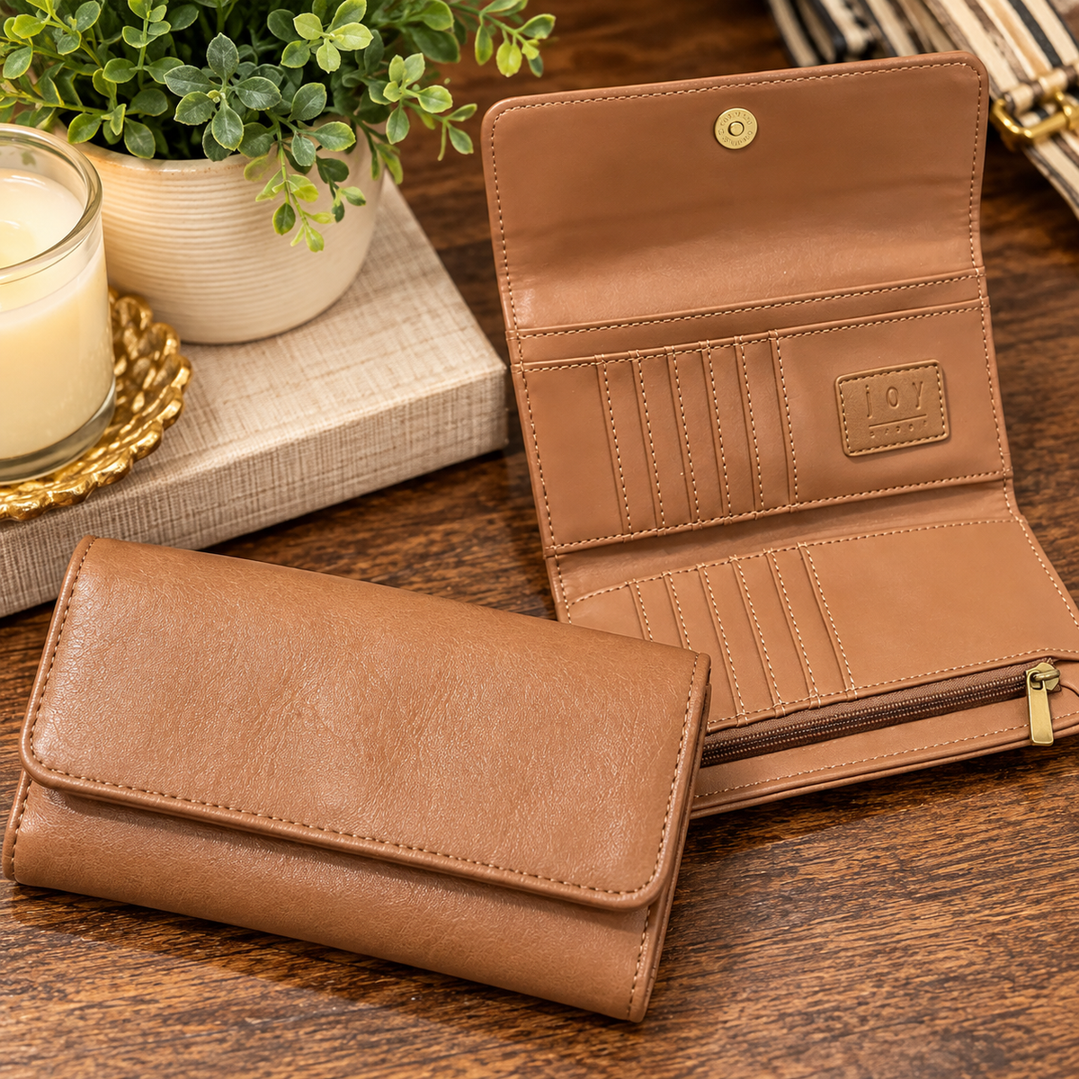 Saddle Marine Tri-Fold Wallet