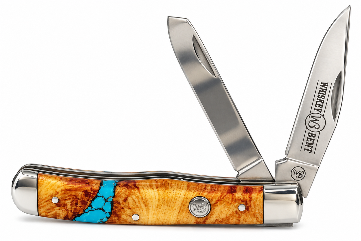 Turquoise River Trapper Knife