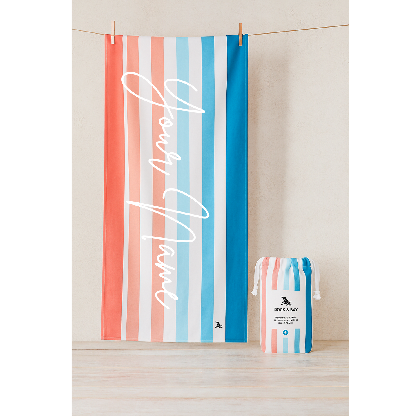 Sand to Sea |Quick Dry Towel | Monogram Me