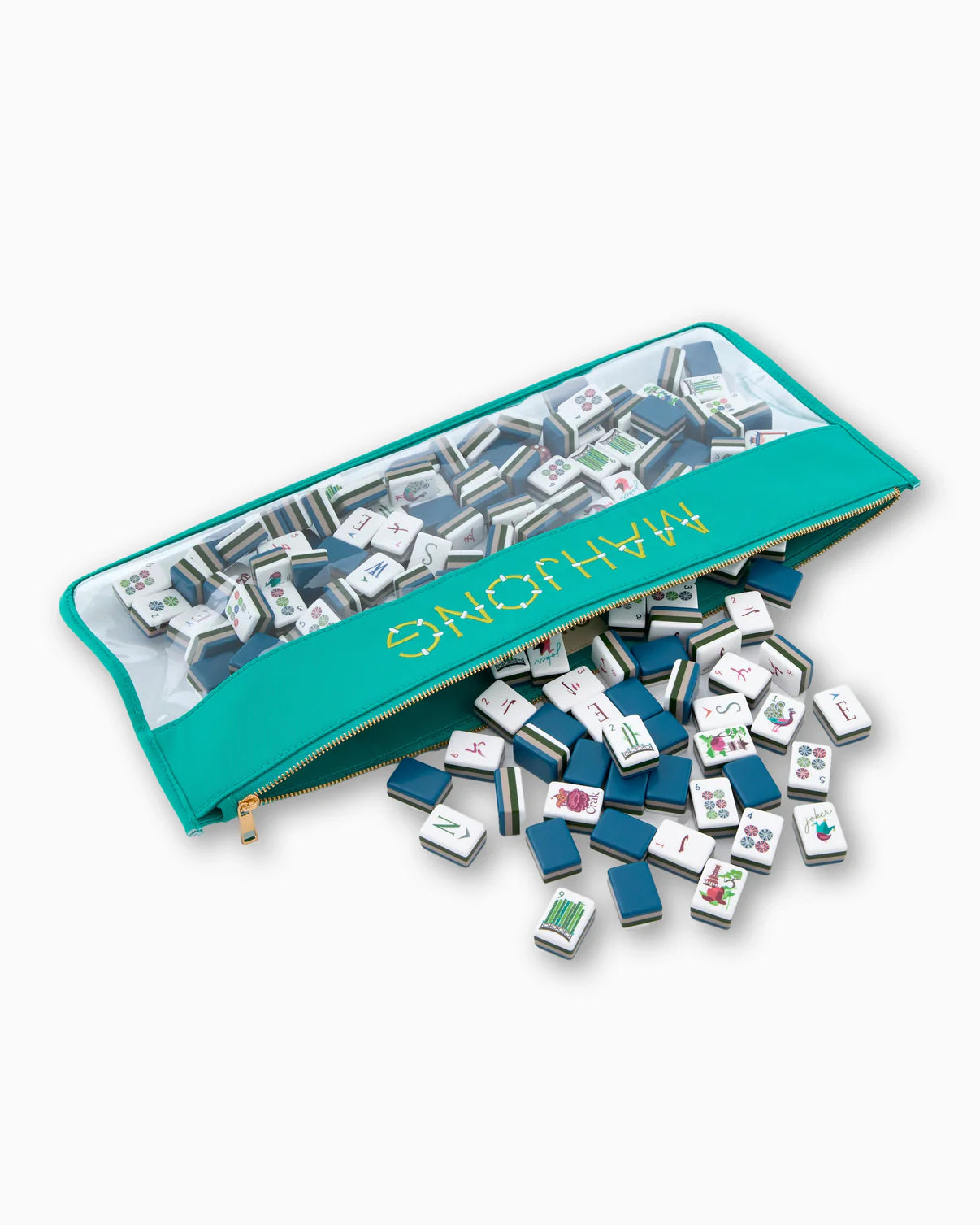 Aqua Bamboo Bag | Oh My Mahjong
