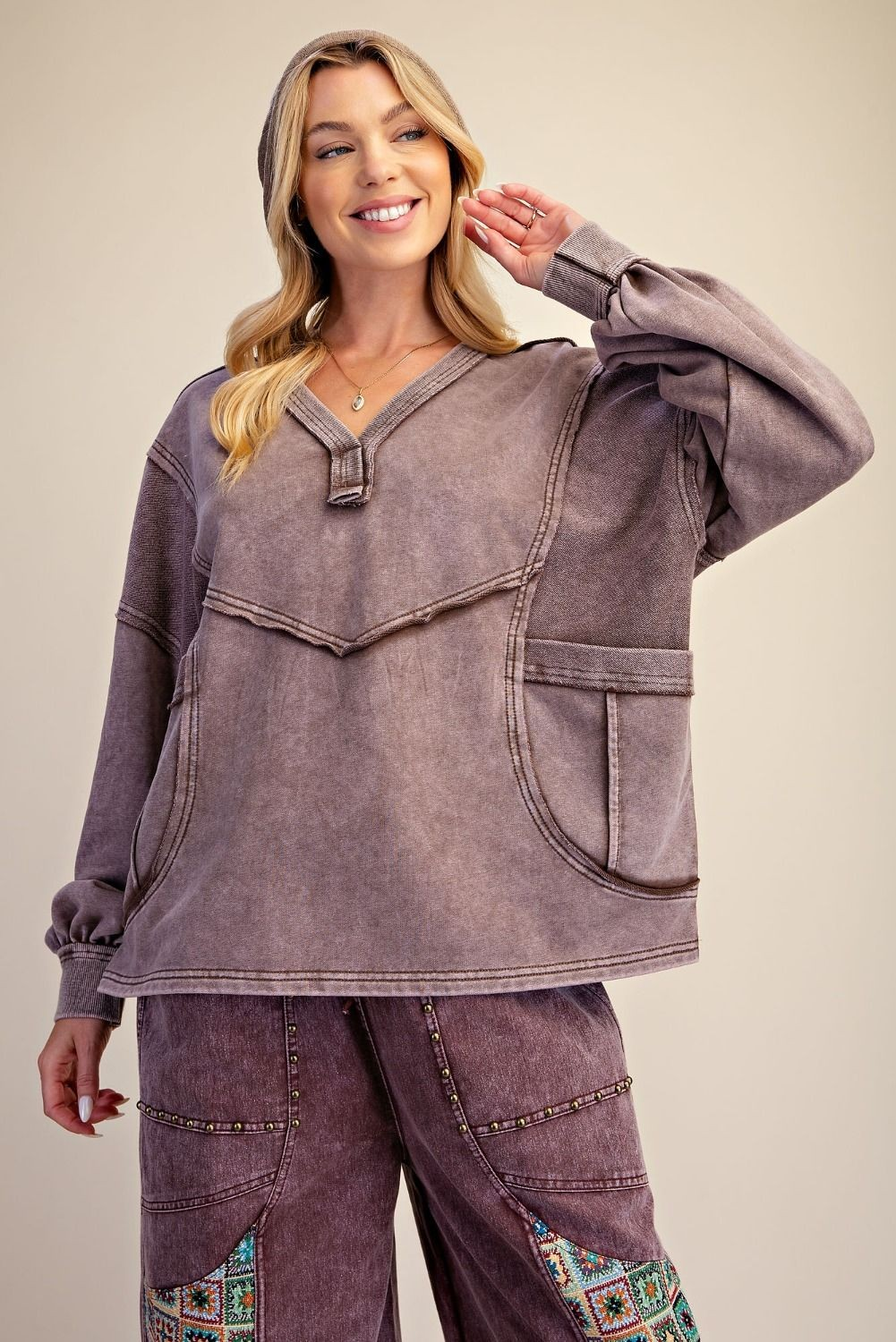 Free Spirit Mineral Washed Top