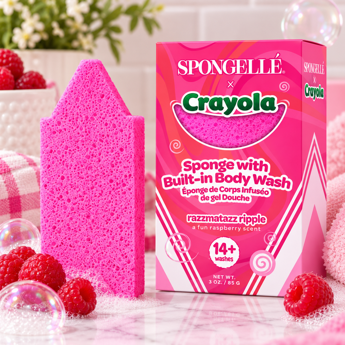 Kids Crayola Spongelle | Blue OR Pink