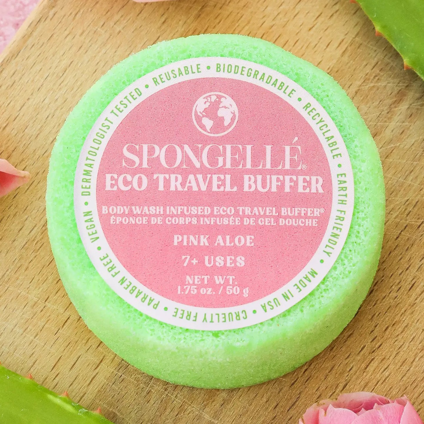 Pink Aloe Eco Travel Buffer