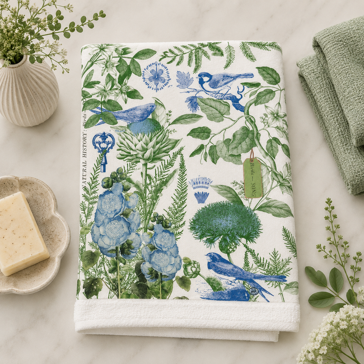 Cotton & Linen Kitchen Towel | Stonewall
