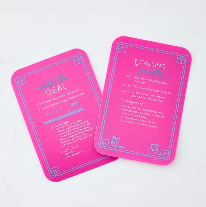 Pink Tile Shufflers | Oh My Mahjong