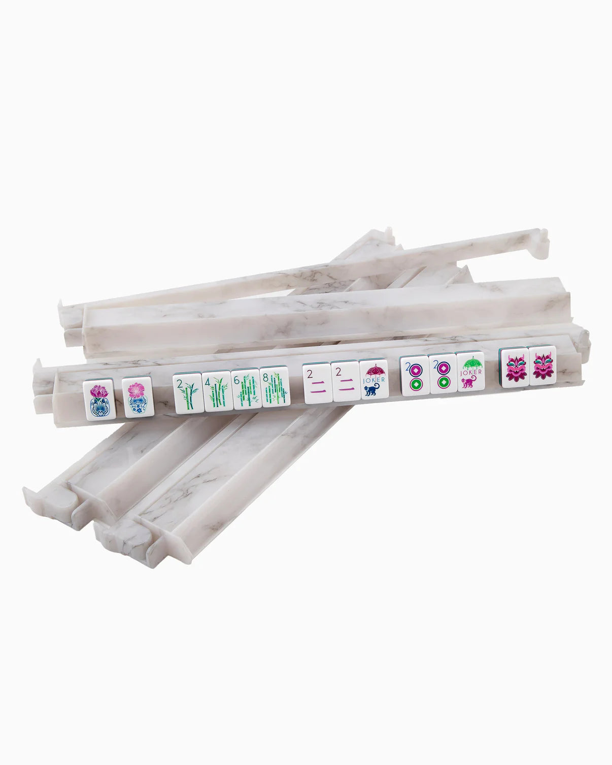 Carrara Rack + Pusher Set | Oh My Mahjong