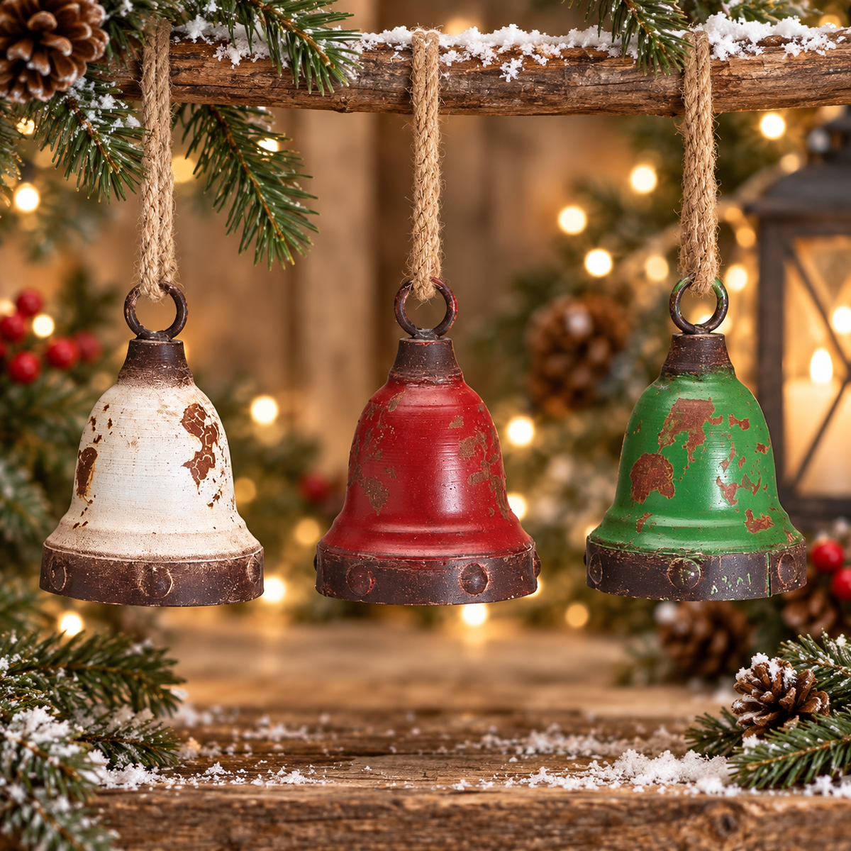 Rustic Christmas Bell | Multiple Colors