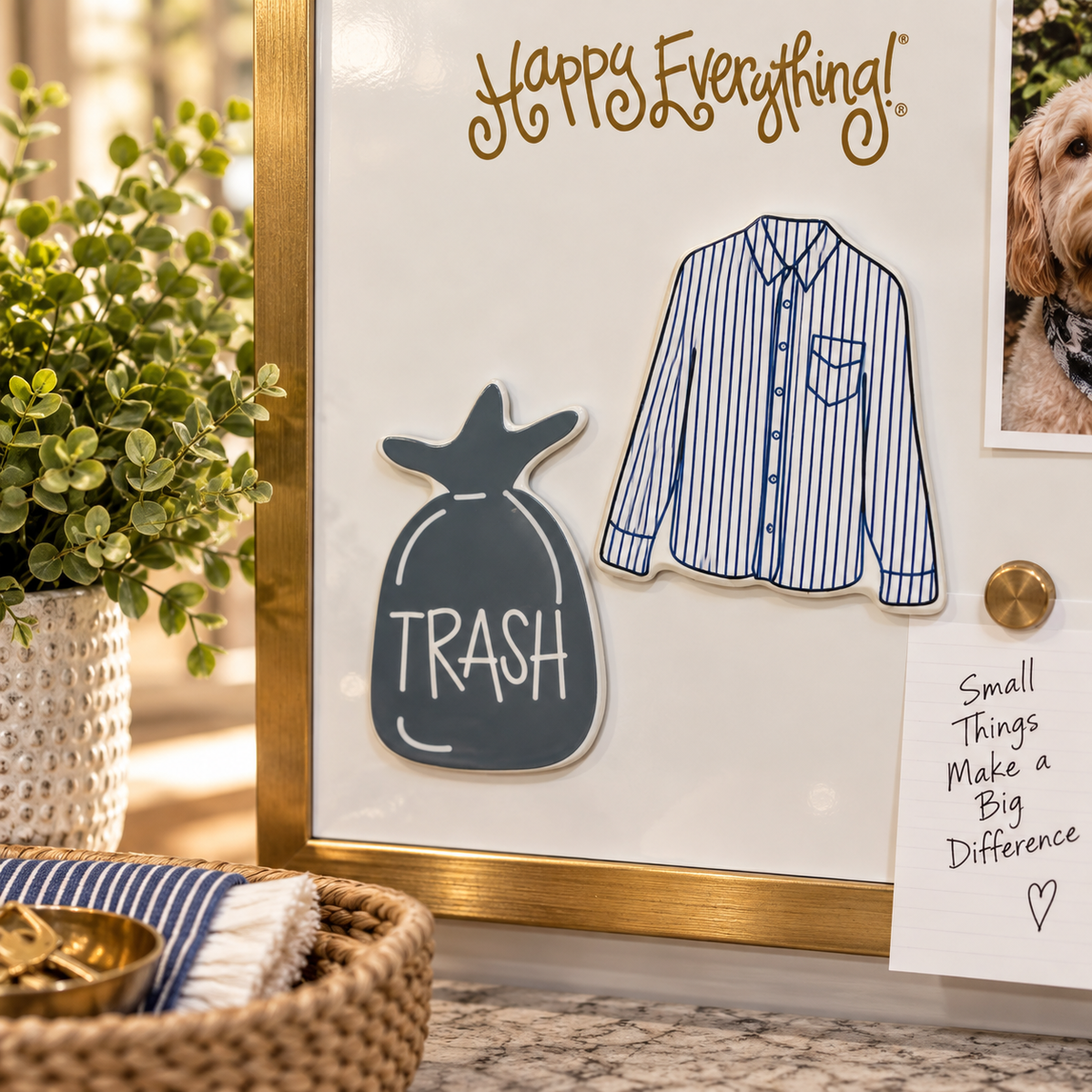Happy Everything Calendar Magnet | Trash & Laundry