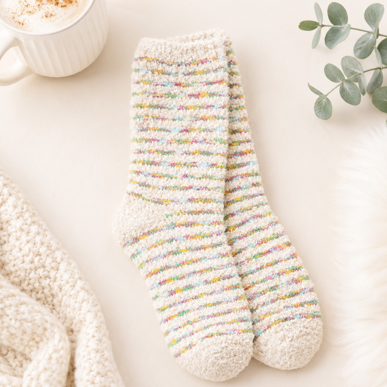 Holiday Stripe Crew Sock