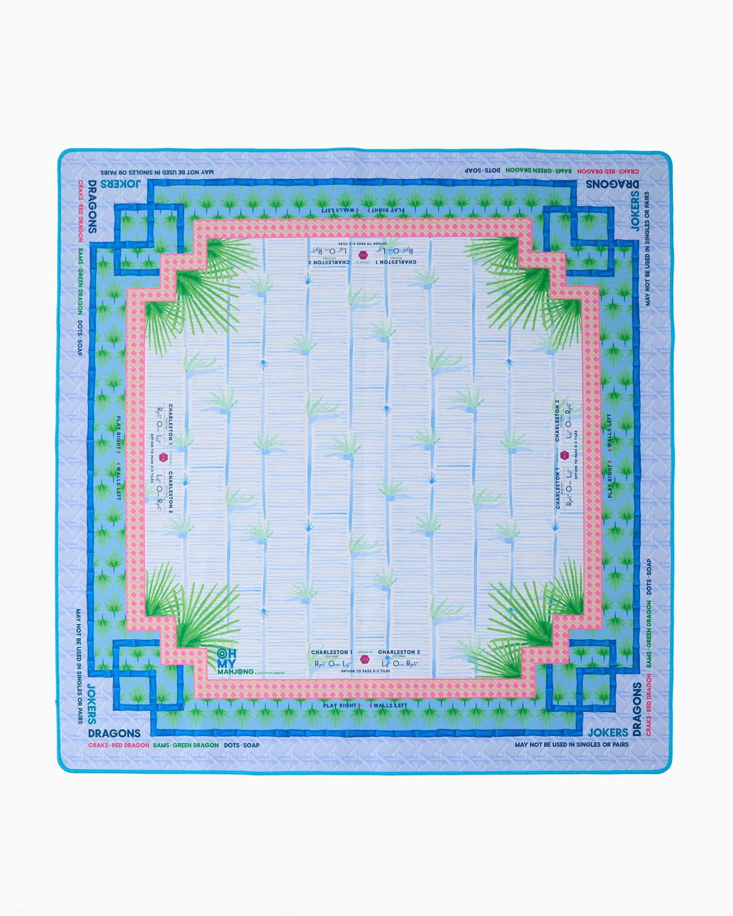 Palm Paradise Mahjong Mat |Oh My Mahjong