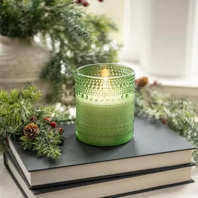 Pine Green 4" Flame Candle