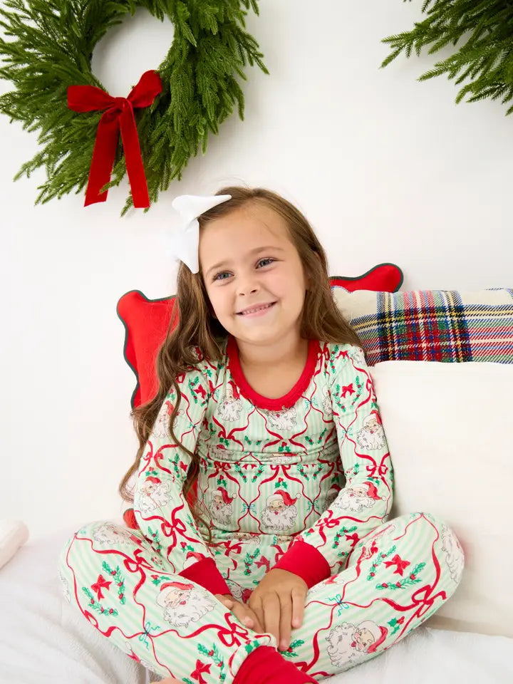 Dear Santa Pajama Set | Ruffle Bottom