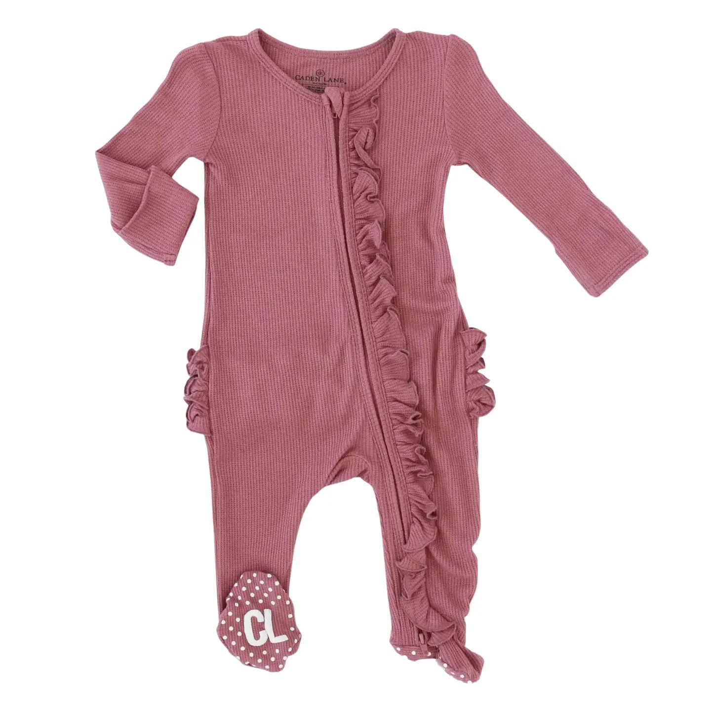 Rosey Ruffles Footie | Caden Lane