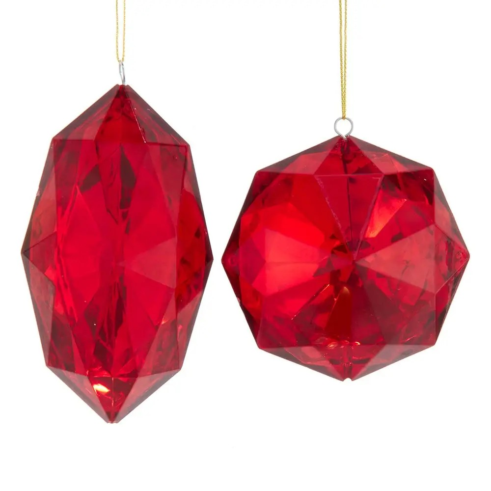 Red Jewel Diamond Ornament