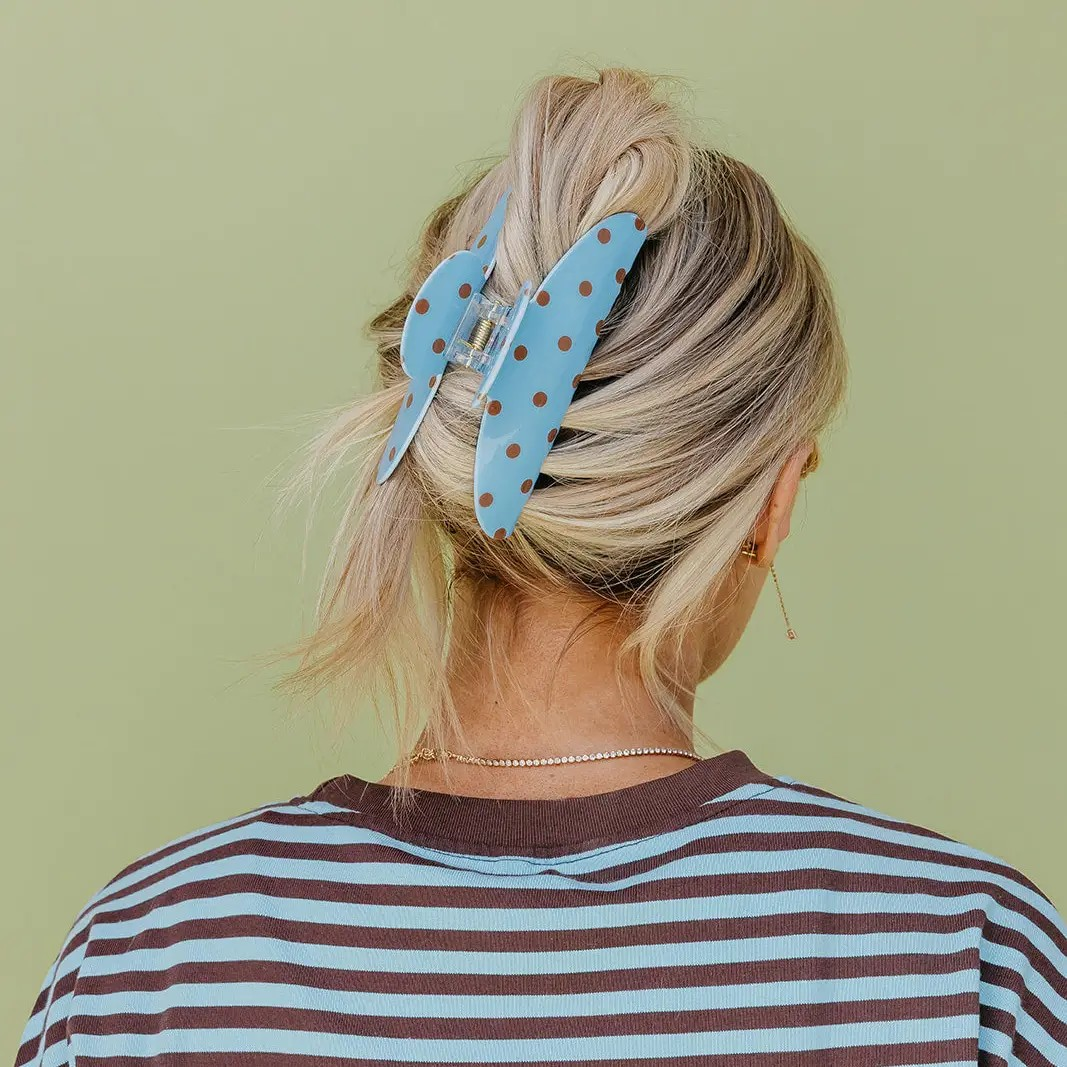 Polka Dot Oversized Claw Clip | Kaxi