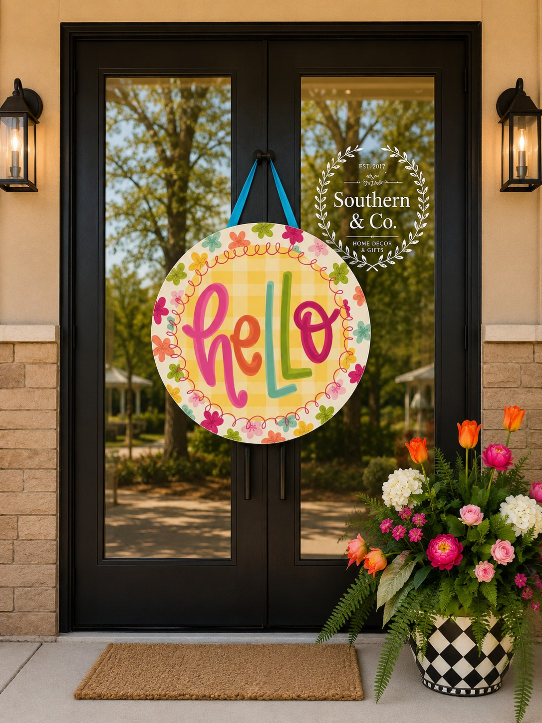 Hello Door Hanger