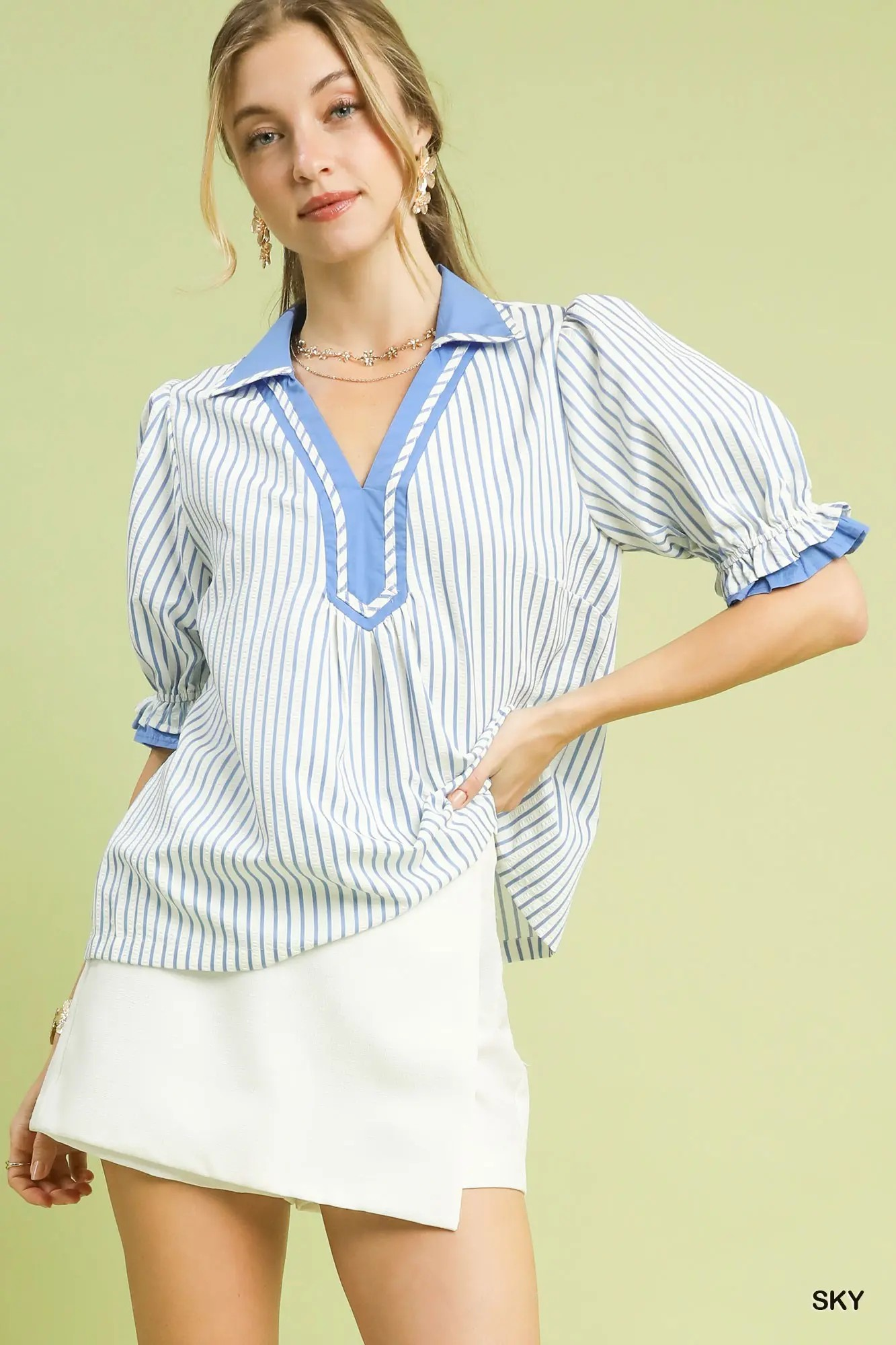 Sunday By The Shore Blouse