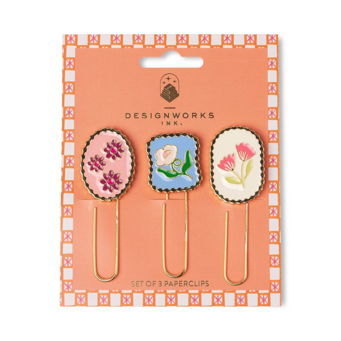 Framed Floral Paperclips