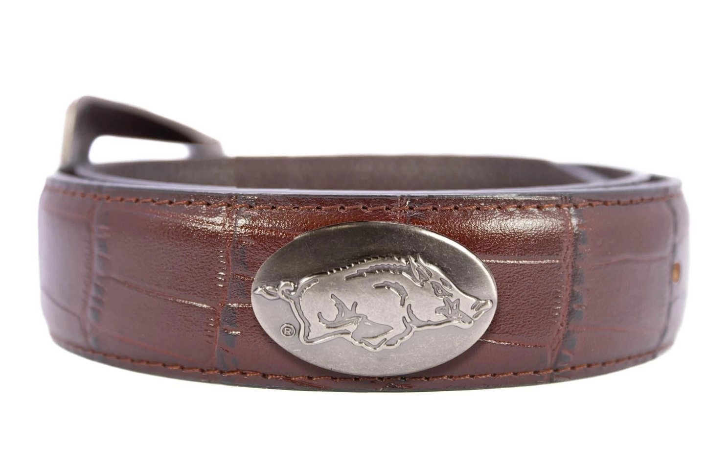 Arkansas Razorbacks Leather Belt