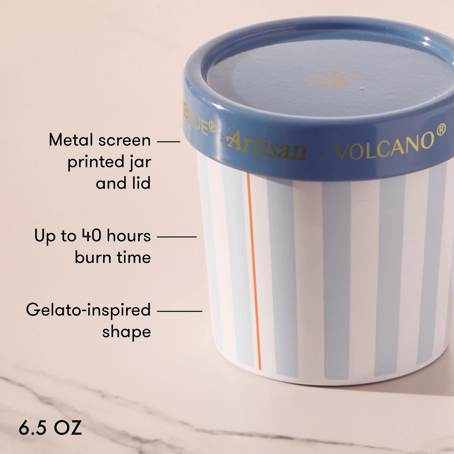Caffe Capri Gelato Cup Candle | Volcano | Capri Blue