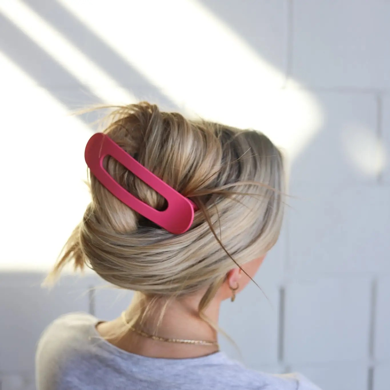 Oversized Lay Down Claw | PInk | Kaxi