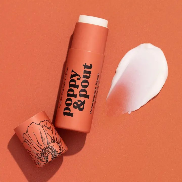Pomegranate Peach Lip Balm | Poppy & Pout