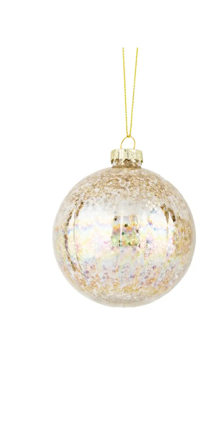 Confetti Gold Star Ornament