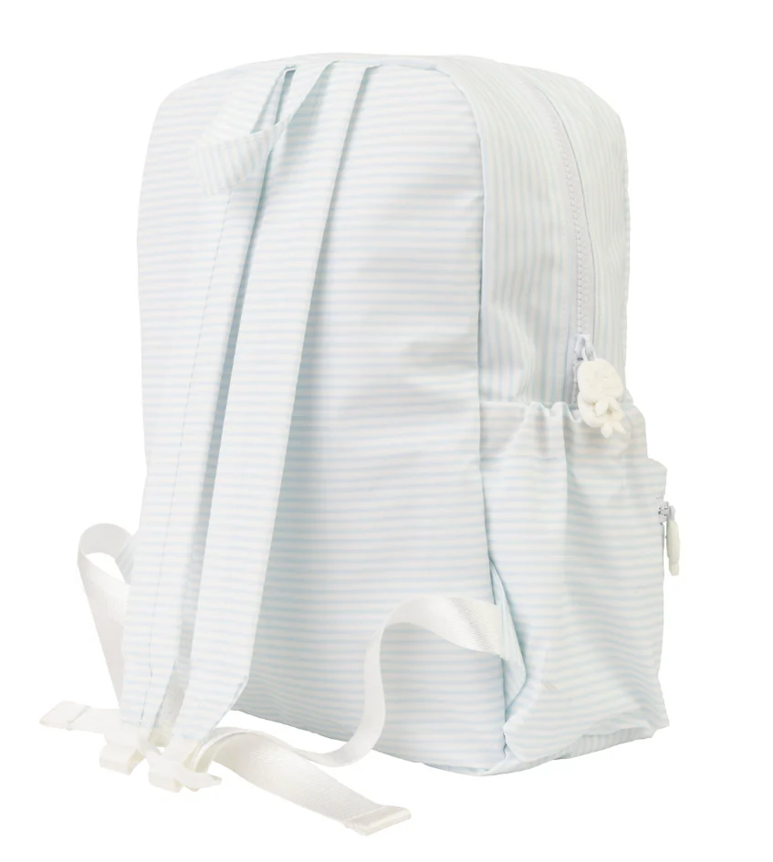 The Backpack in Blue Stripe | Large