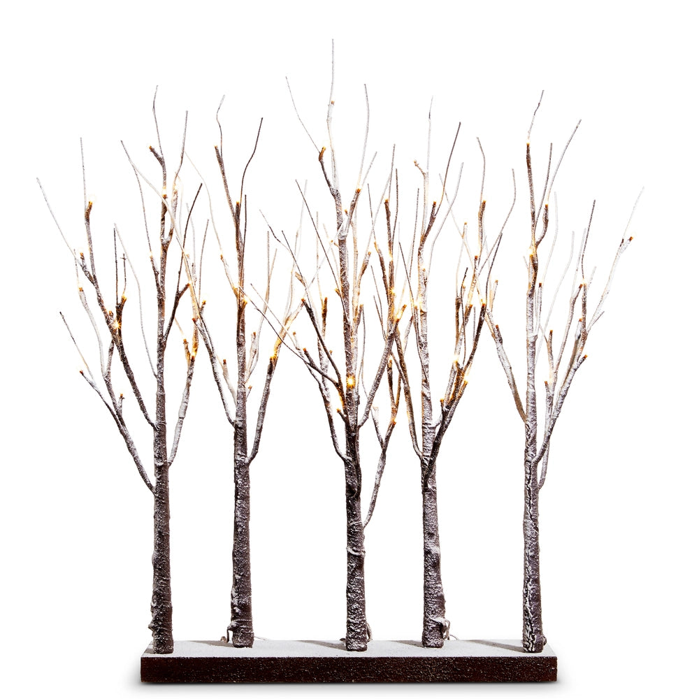 30" Lighted Snowy Grove | Trees