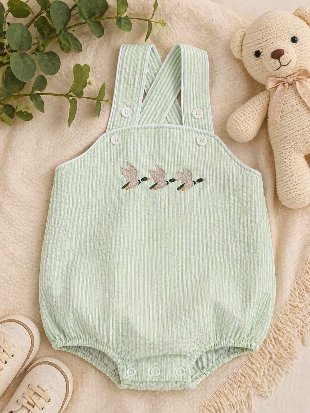 Green Gables Duck Romper | Personalize Me