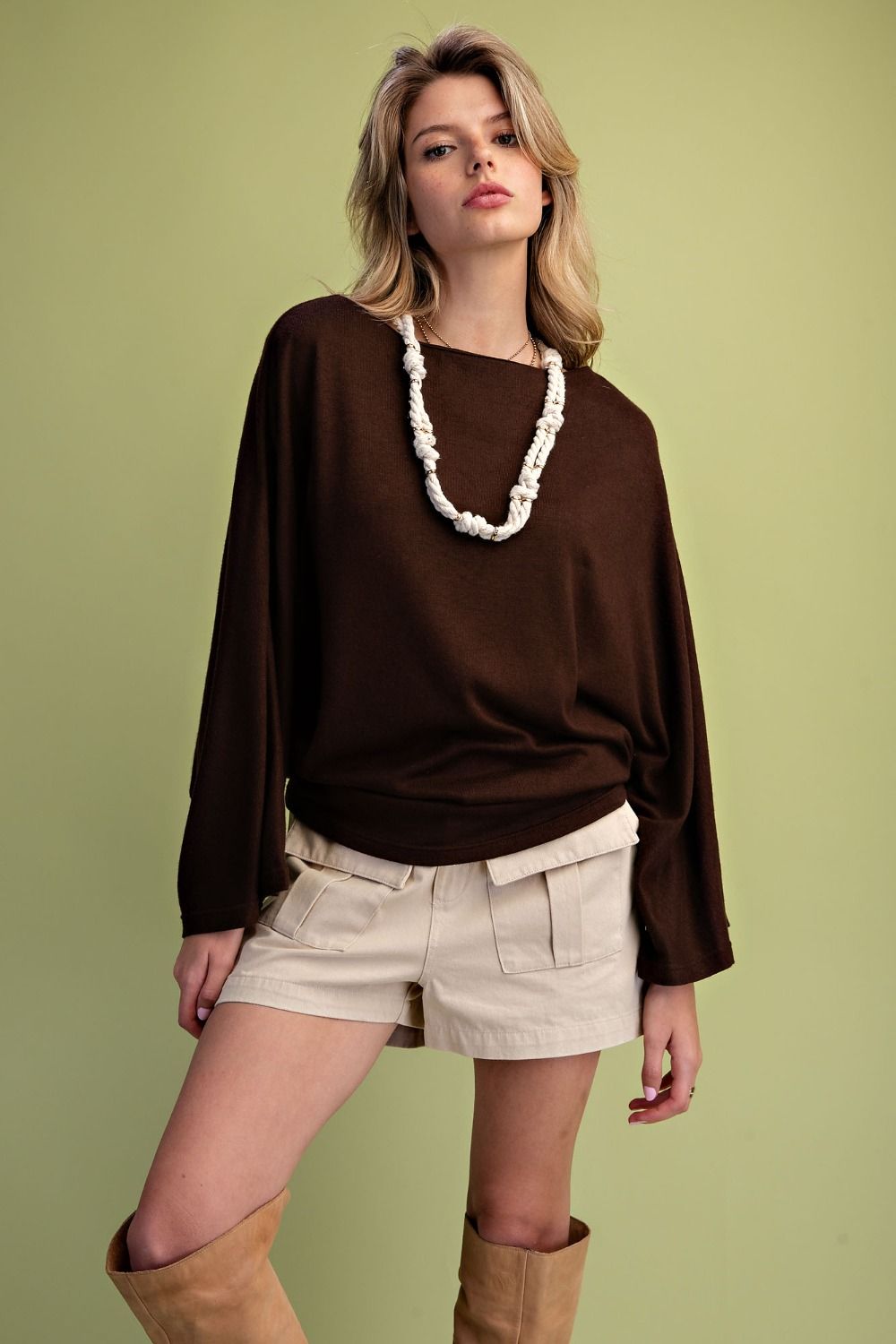 Effortless Drape Knit Top