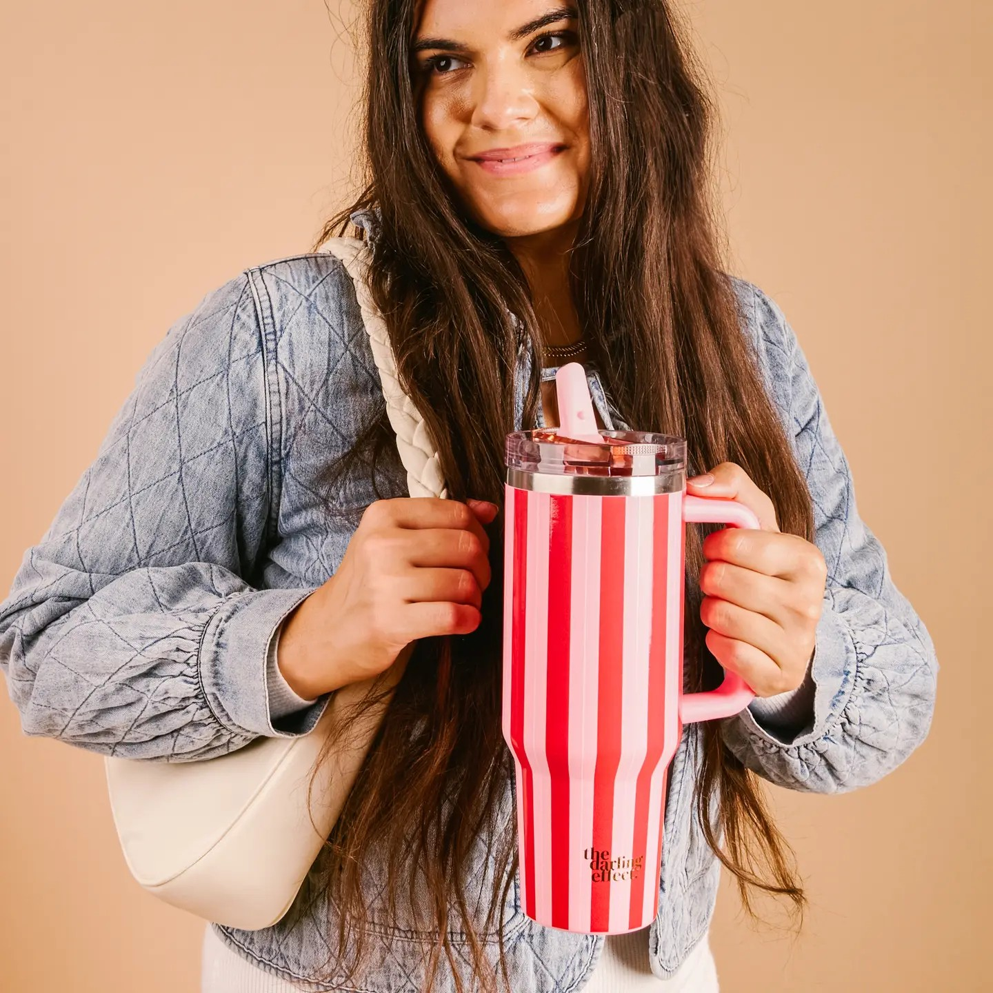 Peppermint Stripe 40oz Tumbler