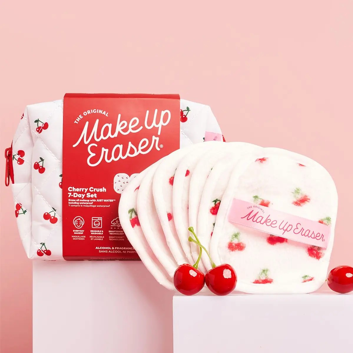 Cherry Crush 7-Day Set & Makeup Bag Gift Set