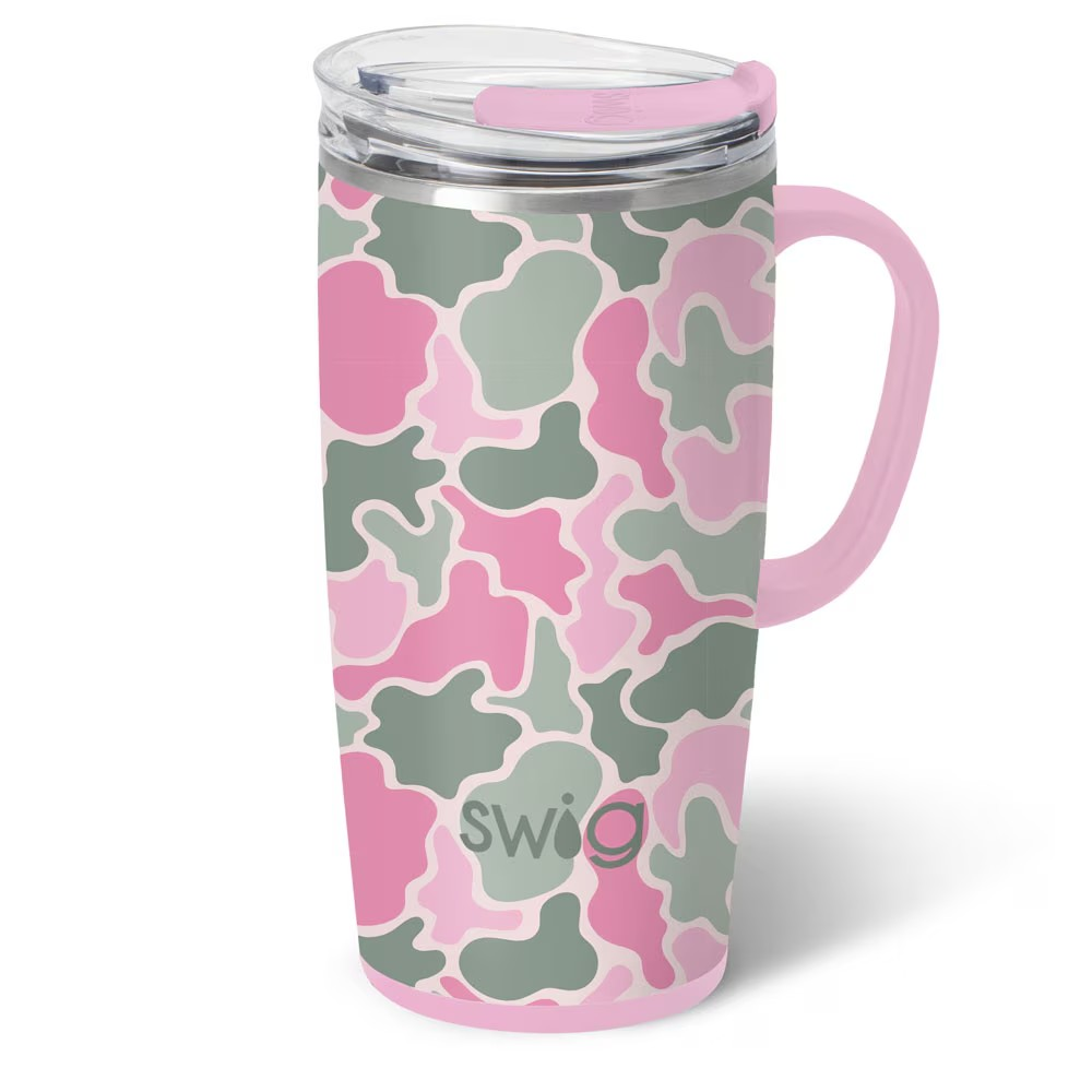 Blushing Pink Camo Travel Mug | Swig