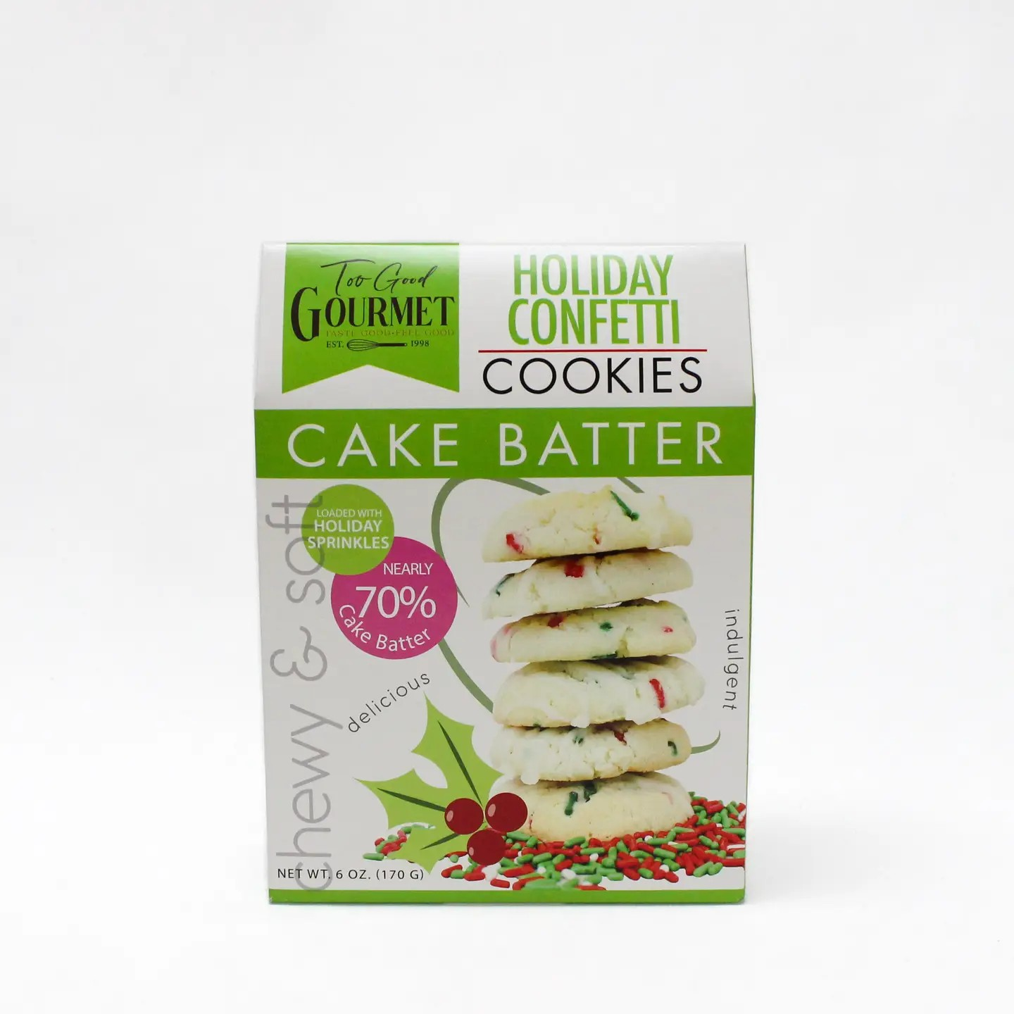 Holiday Confetti Cake Batter Cookies