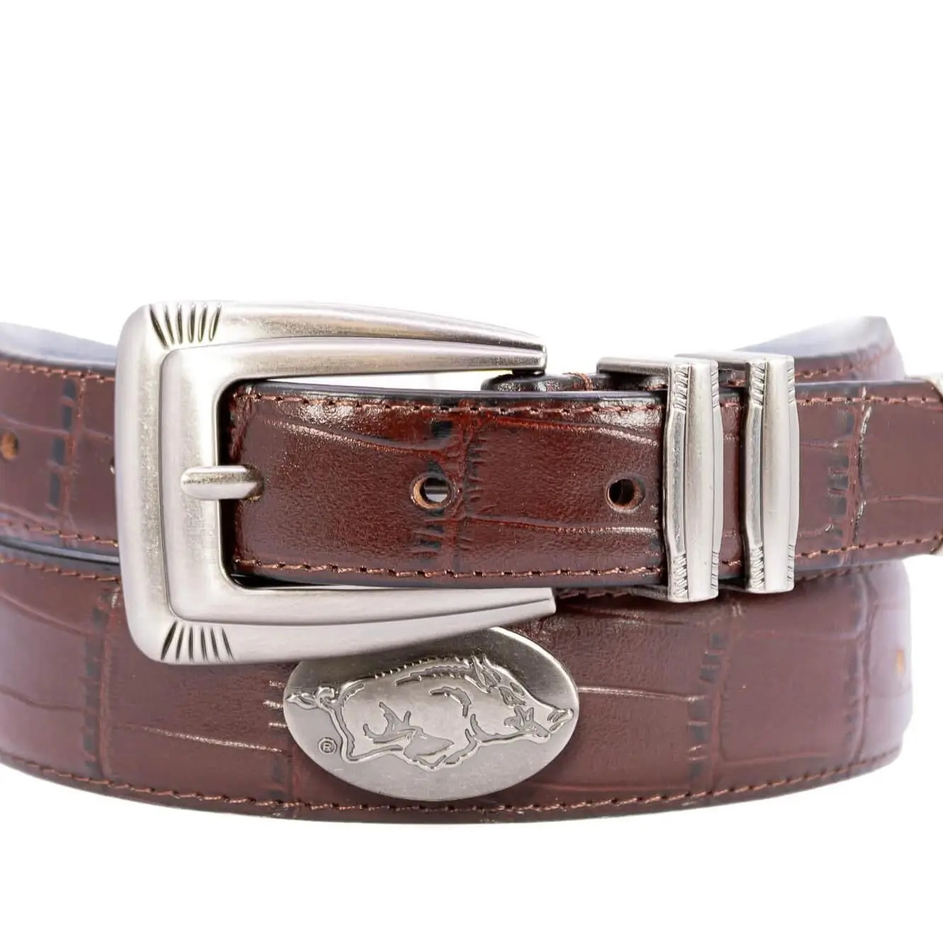 Arkansas Razorbacks Leather Belt