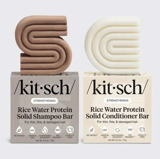 Rice Water Protein Solid Shampoo & Conditioner
