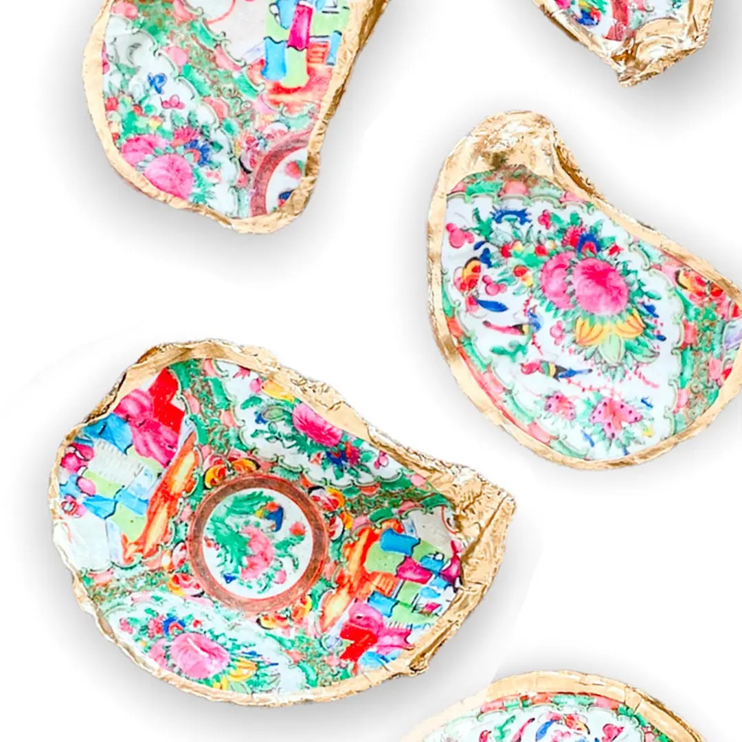 Rose Medallion Oyster Dish