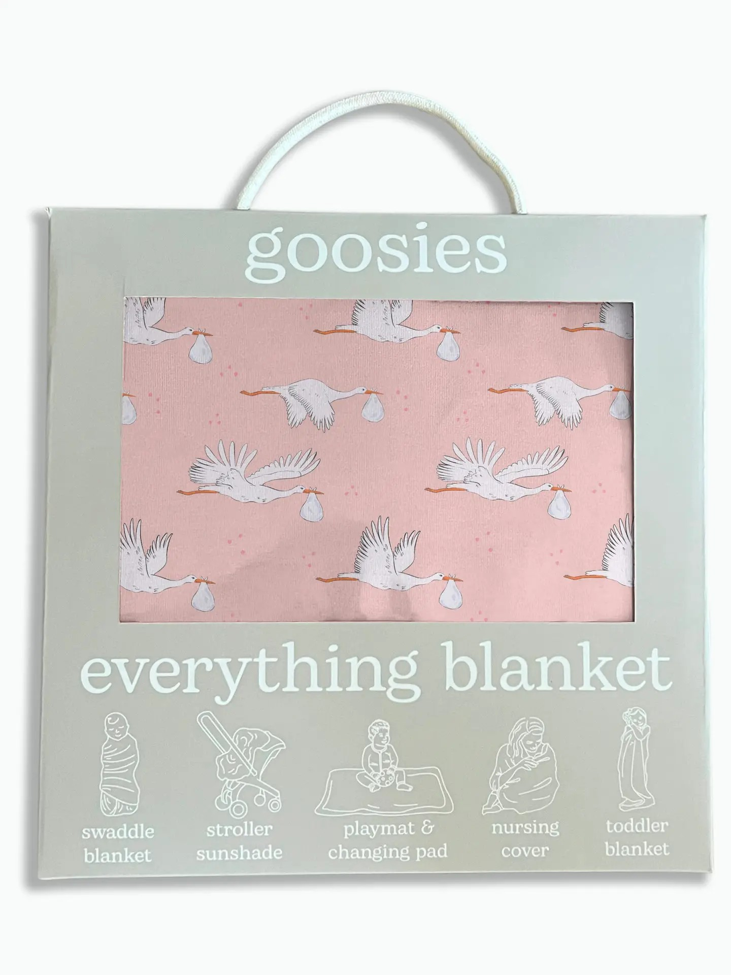 Baby Girl Stork Everything Blanket