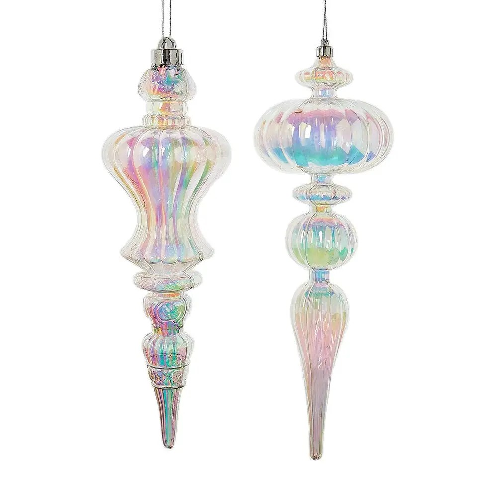 12' Opalescent Finial Ornament