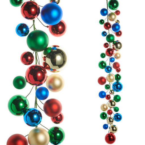 4" Multi Color Ball Garland