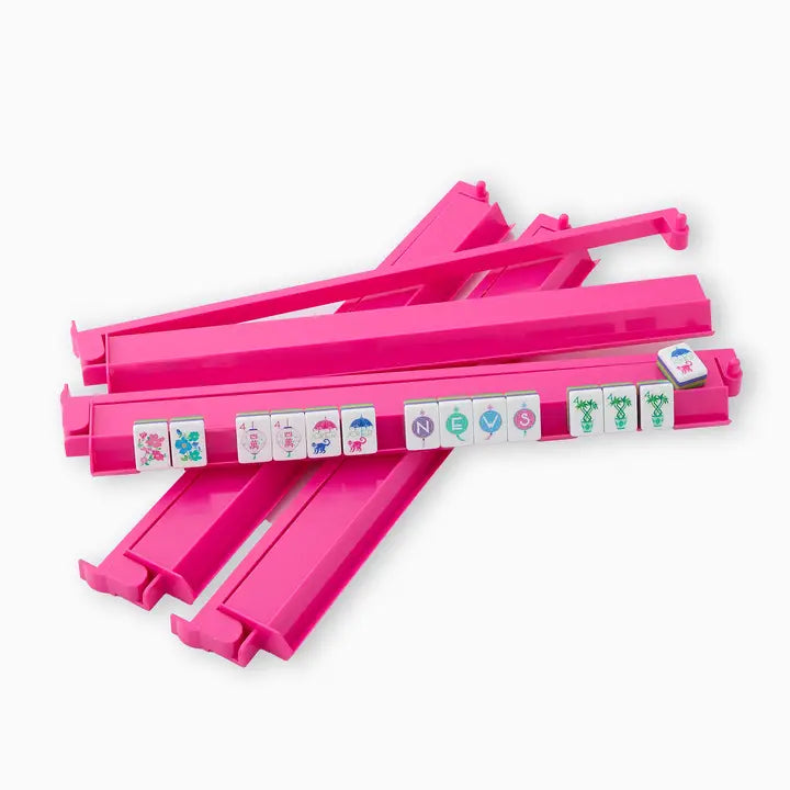 Hot Pink Rack + Pusher Set | Oh My Mahjong