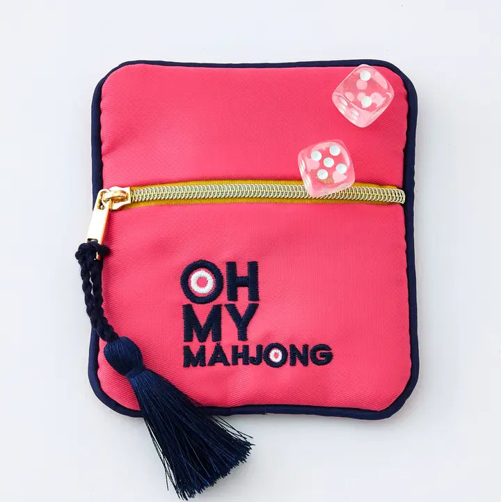 Pink Dice + Coin Bag | Oh My Mahjong