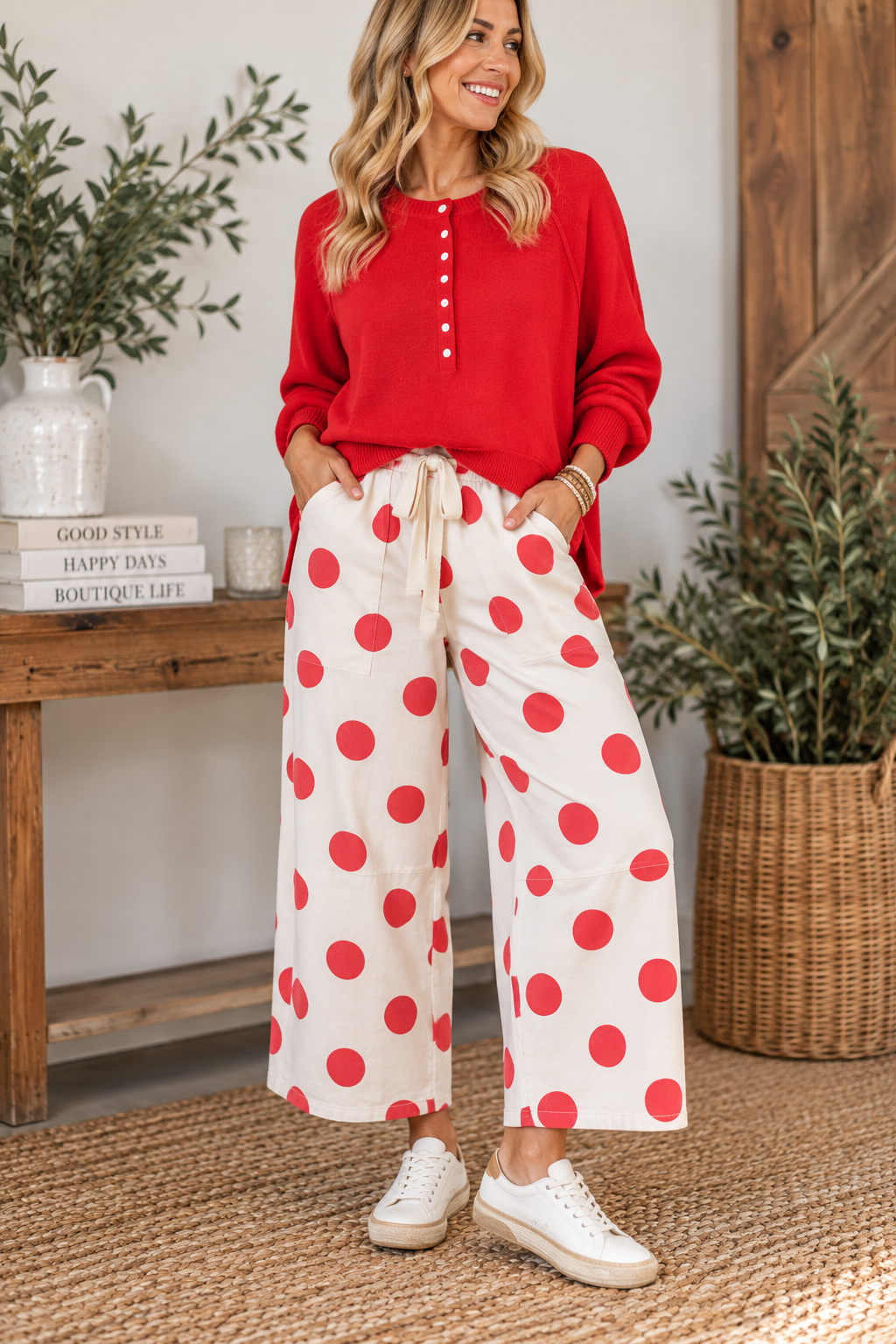 Oh My Dots Barrel Jeans