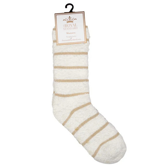 Women's Striped Fuzzy Socks