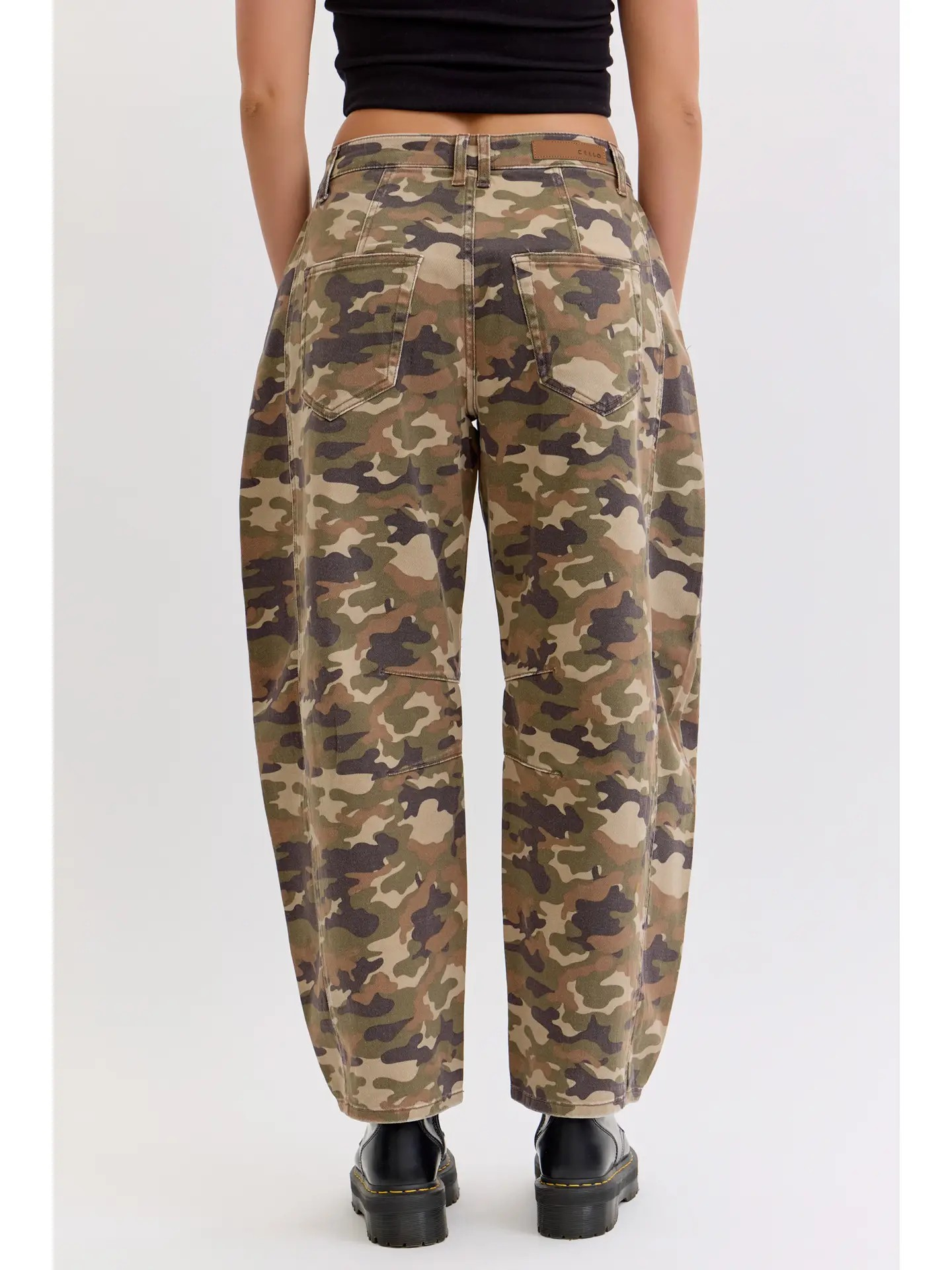 Camo Barrel Leg Pants | Cello