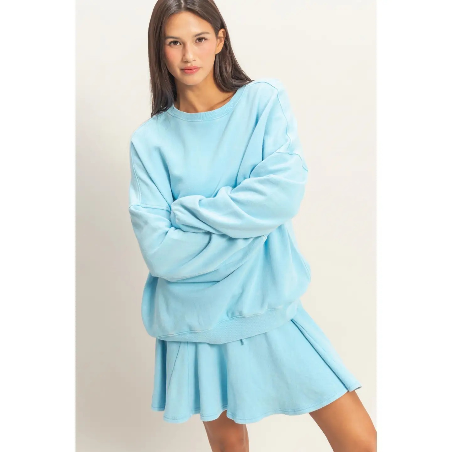 Double Zero Blue Sweatshirt | Oversized